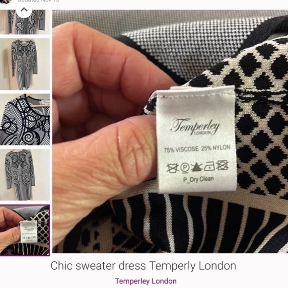 Temperly London sweater dress - Picture 3 of 5